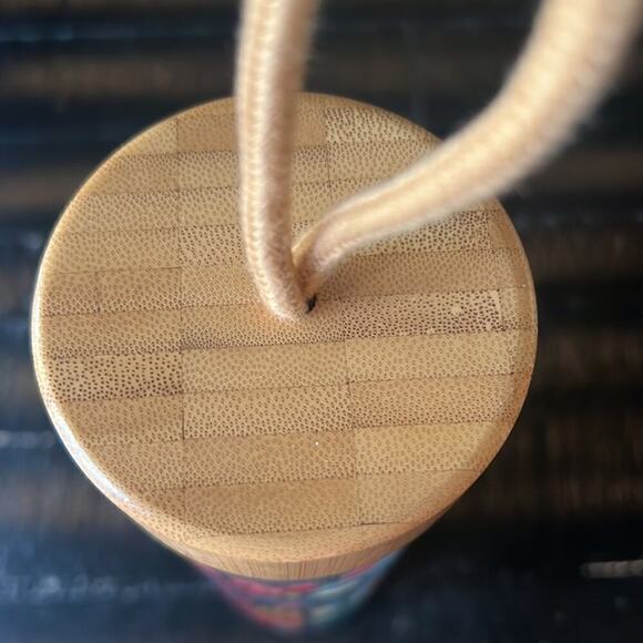 ▶️ Teavana ◀️ Apana Glass Water Bottle with Bamboo Lid. - Picture 5 of 10